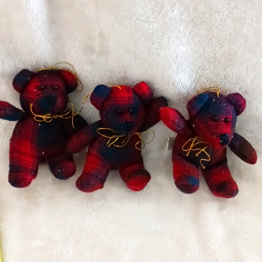 All 3 bear ornaments